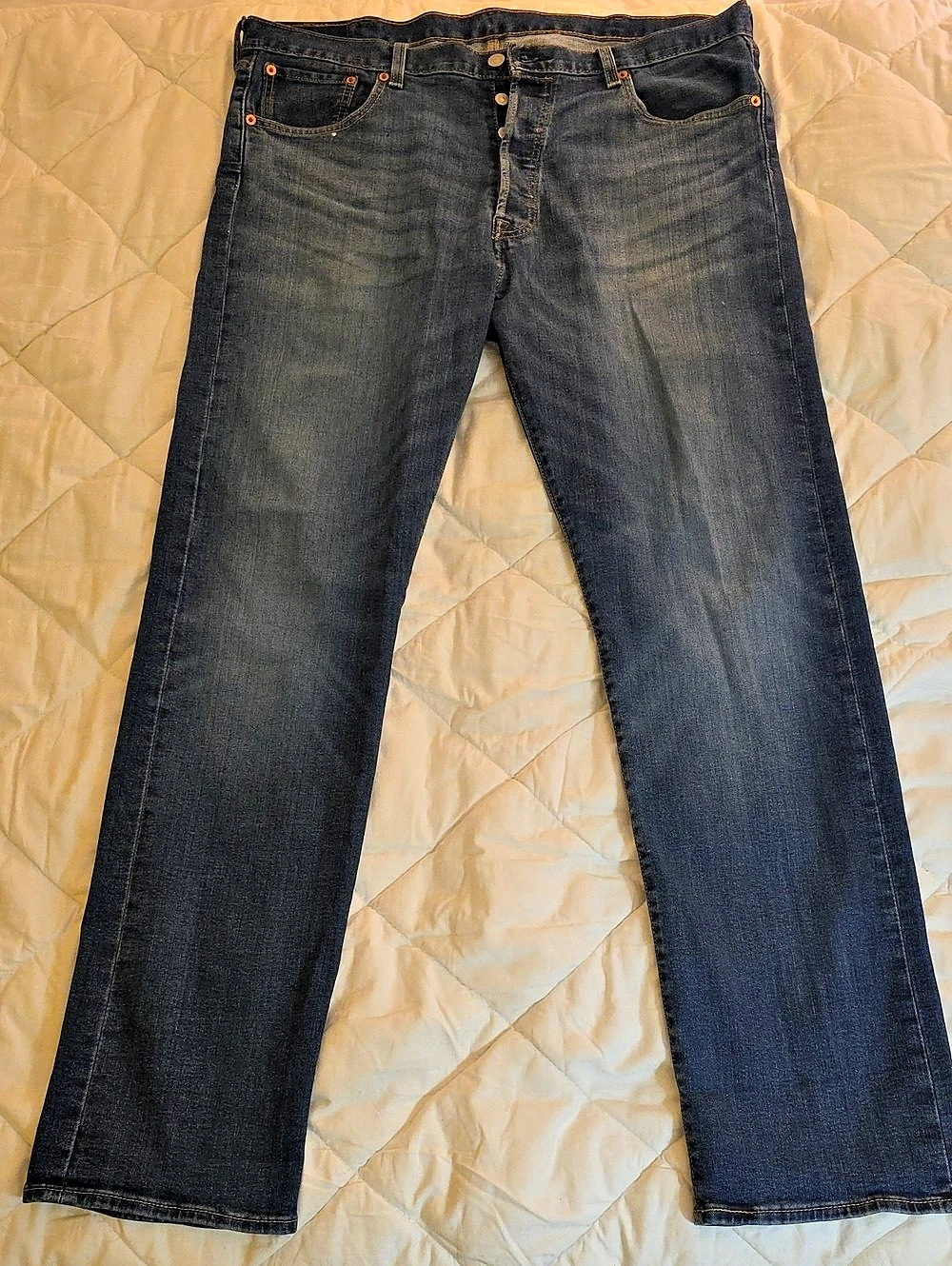 Levi's 501 Original Fit Jeans Men's Blue Waist 38 Length 34
